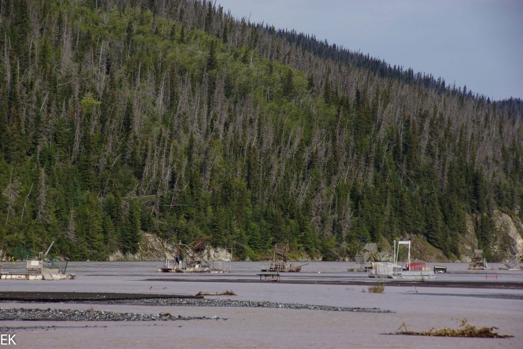 Fishwheels am Chitina River