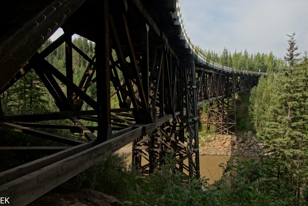 Original Holzbrücke des Alcan